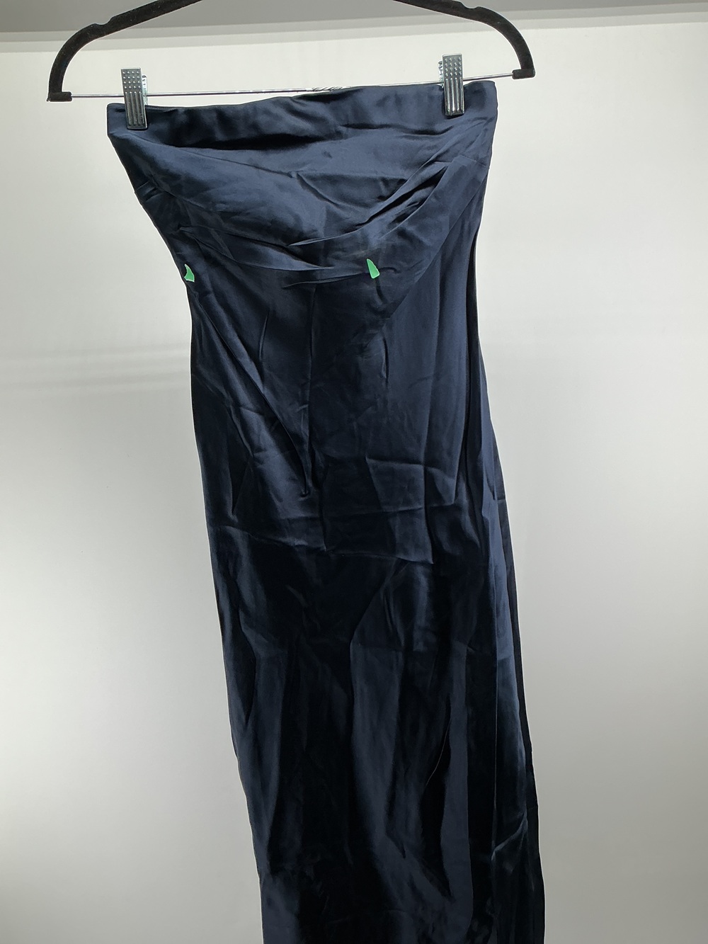 100% Washable Silk Strapless Midi Dress